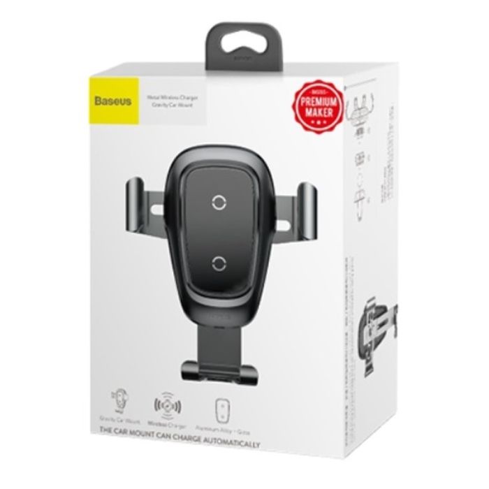 Автотримач для телефона з БЗП Baseus Metal Holder Air Outlet Tarnish (WXYL-B0A)