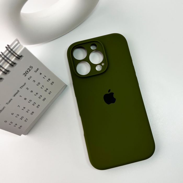 Чохол для смартфона Silicone Full Case AA Camera Protect for Apple iPhone 16 Pro Max 29,Army Green (FullAAi16PM-29)