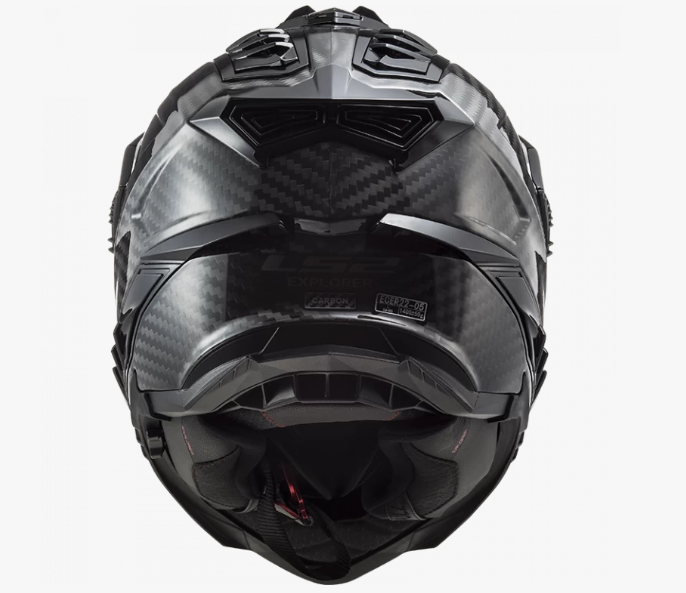 Мотошолом LS2 MX701 C Explorer Solid Gloss Carbon L