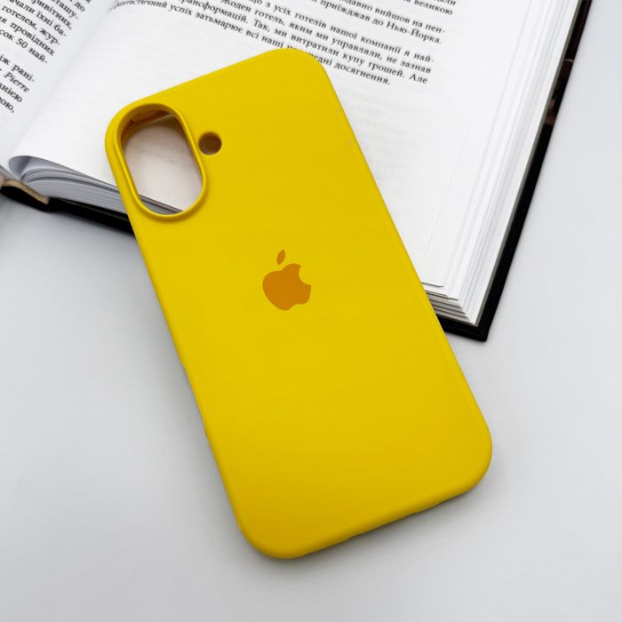 Чохол для смартфона Silicone Full Case AA Open Cam for Apple iPhone 16 33,Canary Yellow (FullOpenAAi16-33)