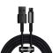 Кабель Baseus Tungsten Gold Fast Charging Data Cable USB to iP 2.4A 2m Black (CALWJ-A01)