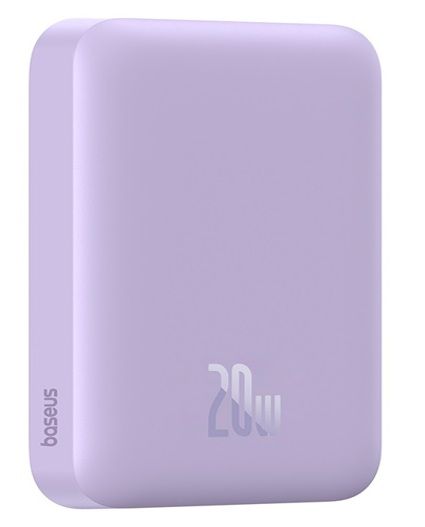 Зовнішній акумулятор Baseus Magnetic Mini Air Wireless Fast Charge Power Bank 6000mAh 20W Nebula Purple（With Simple Series Charging Cable Type-C to (P10059002513-00)