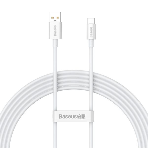 Кабель Baseus Superior Series Fast Charging Data Cable USB to Type-C 100W 2m Moon White (P10320102214-03)