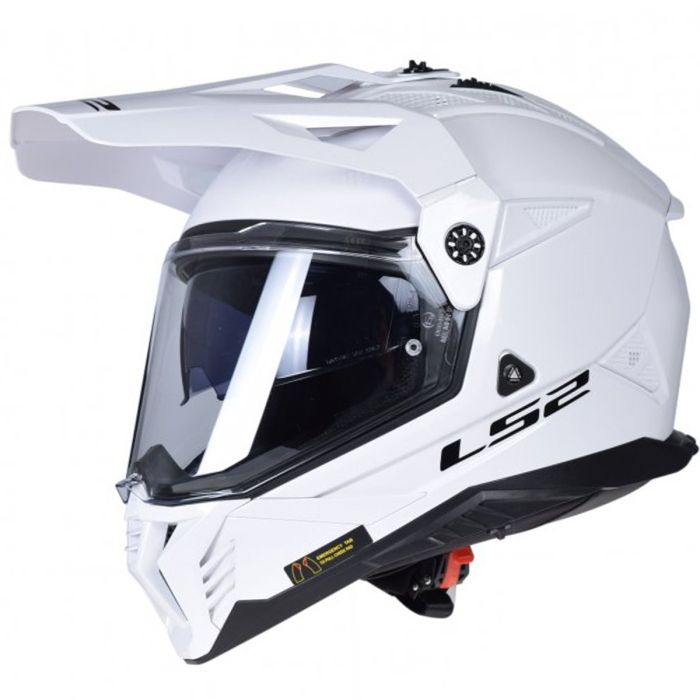 Мотошолом LS2 MX702 Pioneer 2 Solid Gloss White 06 M