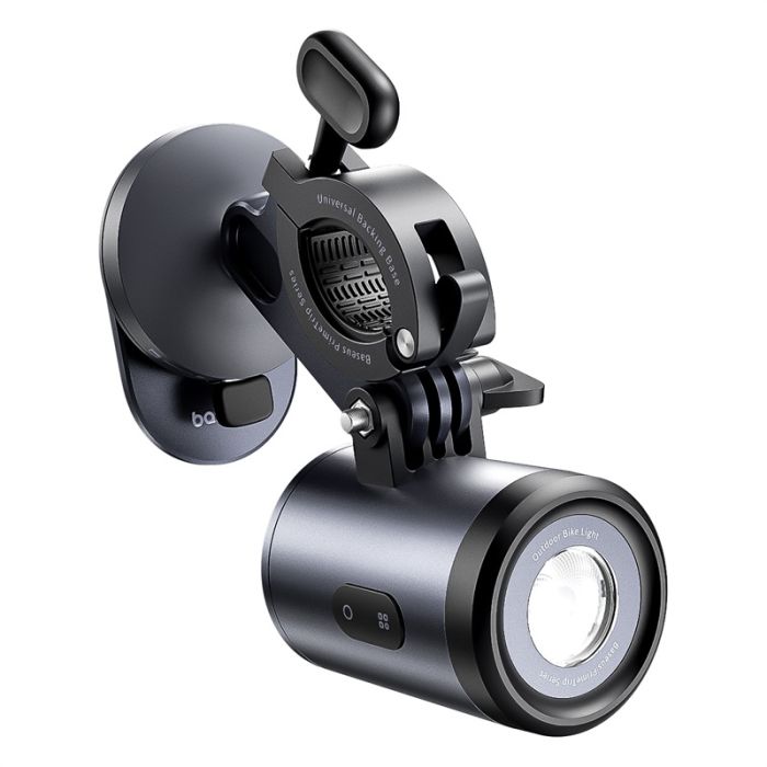 Велотримач для телефона Baseus PrimeTrip Series Dual-Color Bike Light 2-in-1 Set Cosmic Black (C12569000121-00)