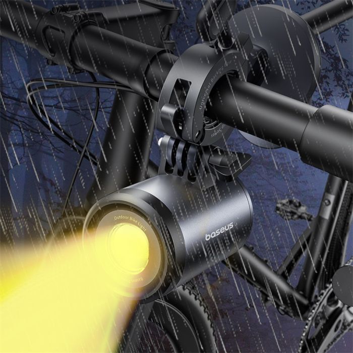 Велотримач для телефона Baseus PrimeTrip Series Dual-Color Bike Light 2-in-1 Set Cosmic Black (C12569000121-00)