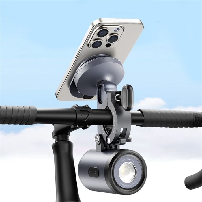 Велотримач для телефона Baseus PrimeTrip Series Dual-Color Bike Light 2-in-1 Set Cosmic Black (C12569000121-00)