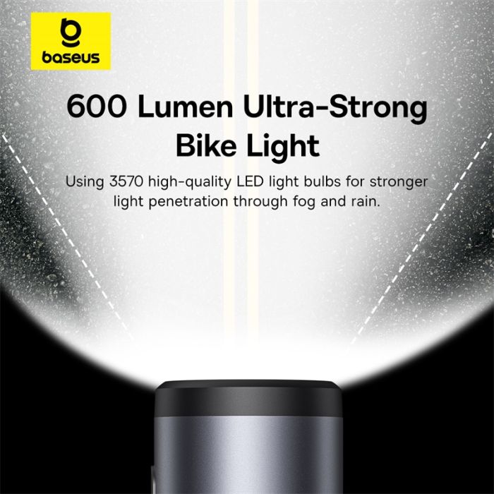 Велотримач для телефона Baseus PrimeTrip Series Dual-Color Bike Light 2-in-1 Set Cosmic Black (C12569000121-00)