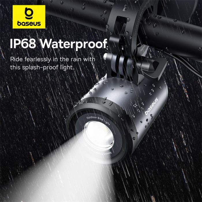 Велотримач для телефона Baseus PrimeTrip Series Dual-Color Bike Light 2-in-1 Set Cosmic Black (C12569000121-00)