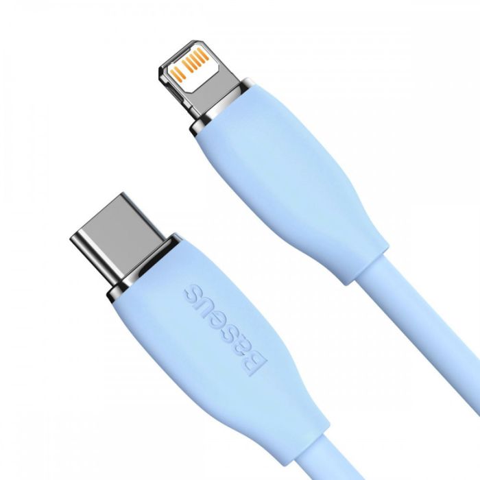Кабель Baseus Jelly Liquid Silica Gel Fast Charging Data Cable Type-C to iP 20W 2m Blue (CAGD020103)