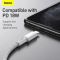 Кабель Baseus High Density Braided Fast Charging Data Cable Type-C to iP PD 20W 2m White (CATLGD-A02)