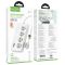 Мережевий подовжувач HOCO AC22 Sunlight 4-bit (PD30W/1C3A) desktop socket (EU/GER) White (6942007629799)