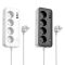 Мережевий подовжувач HOCO AC22 Sunlight 4-bit (PD30W/1C3A) desktop socket (EU/GER) White (6942007629799)