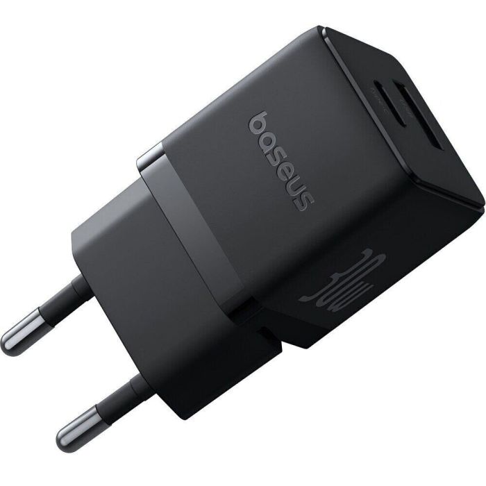 Мережевий зарядний пристрій Baseus Palm Fast Charger C+U 30W EU Cluster Black (P1011160A113-00)