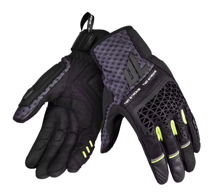 Моторукавички Seventy N60 TWO STROKE Black Grey Yellow XXL