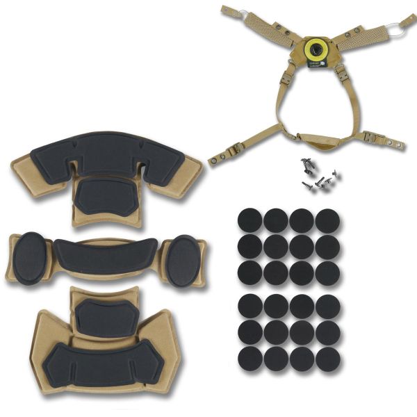 Подвесная система + подушки для шлема Team Wendy Cam Fit(R) GEN.3 Койот