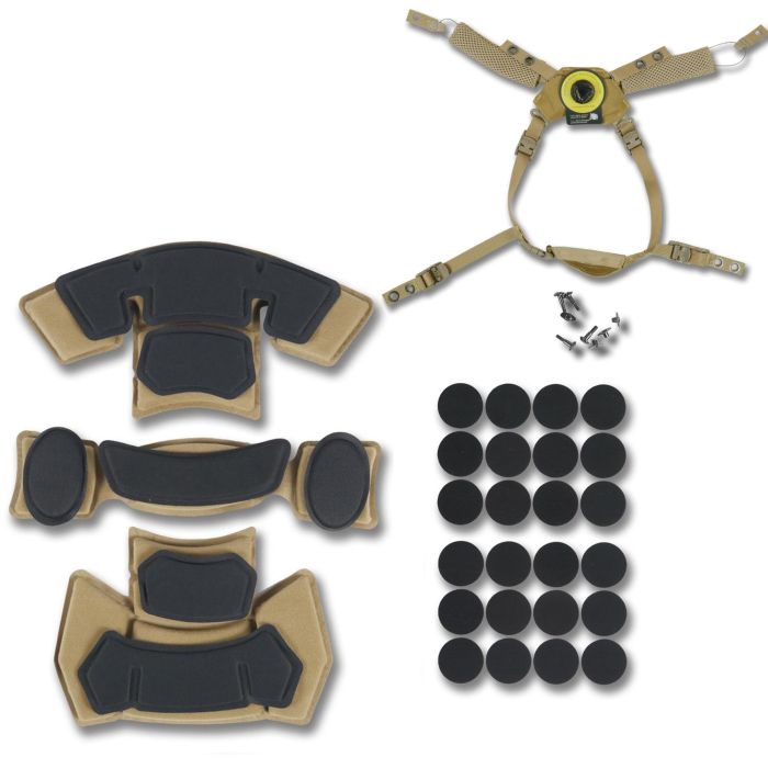Подвесная система + подушки для шлема Team Wendy Cam Fit(R) GEN.3 Койот
