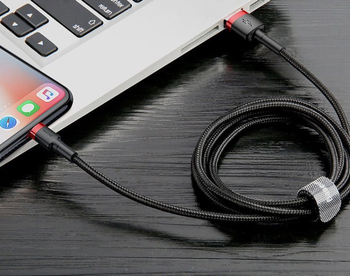 Кабель Baseus Cafule Cable USB For iP 1.5A 2m Gold+Blue (CALKLF-CV3)