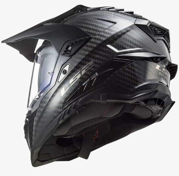 Мотошолом LS2 MX701 C Explorer Solid Gloss Carbon L