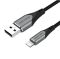Кабель Vention USB 2.0 A to Lightning Cable 2M Gray Aluminum Alloy Type (LABHH) (LABHH)