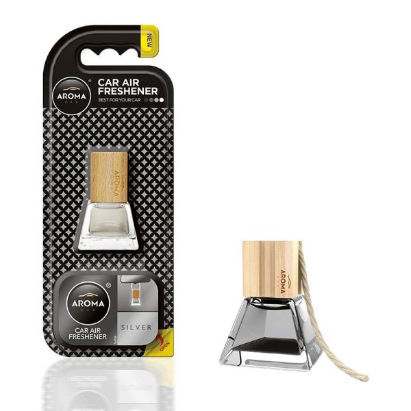 Автомобильный ароматизатор Aroma Car Prestige Wood Silver для салона машины (92531)