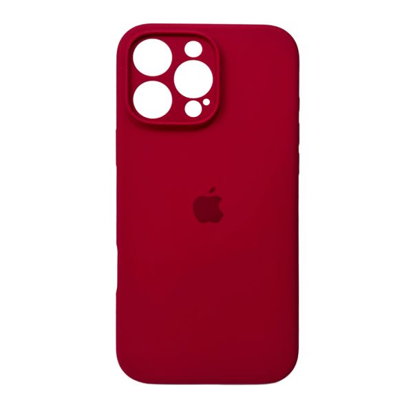 Чохол для смартфона Silicone Full Case AA Camera Protect for Apple iPhone 16 Pro 35,Maroon (FullAAi16P-35)