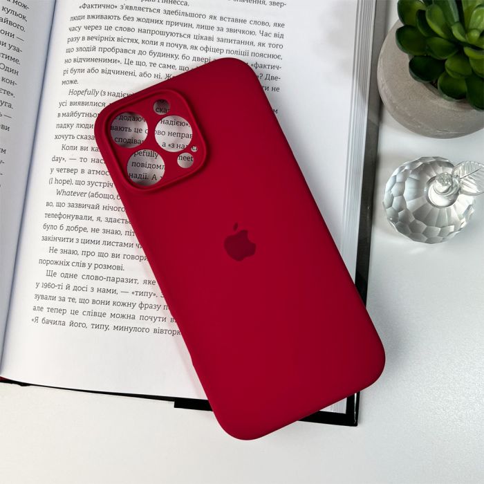 Чохол для смартфона Silicone Full Case AA Camera Protect for Apple iPhone 16 Pro 35,Maroon (FullAAi16P-35)