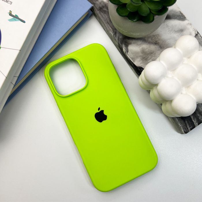 Чохол для смартфона Silicone Full Case AA Open Cam for Apple iPhone 16 Pro Max 24,Shiny Green (FullOpeAAi16PM-24)