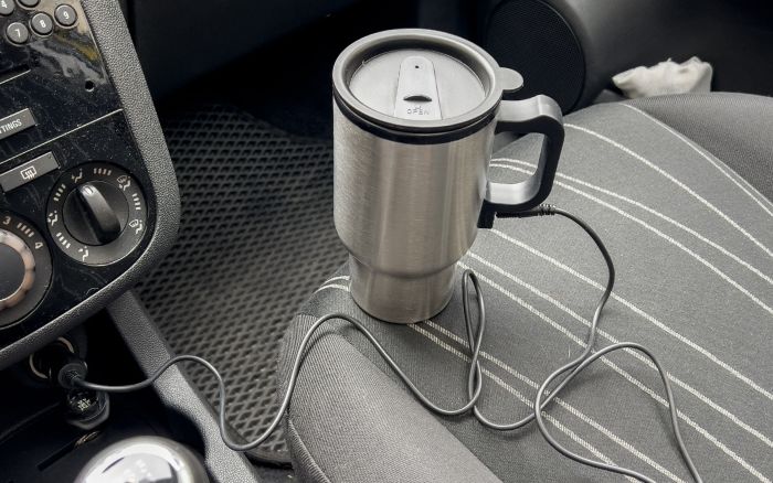 Термокухоль з підігрівом 12V автомобільна "HOT-MUG" 450мл