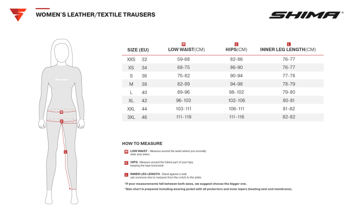 Мотоштани Shima Rush Lady M