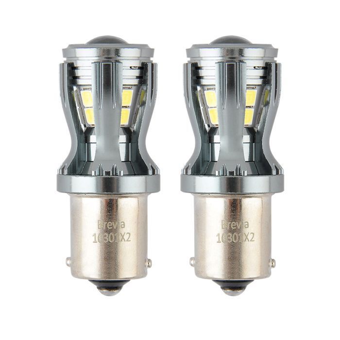 Brevia PowerPro P21W 350Lm 14x2835SMD 12/24V CANbus, 2шт (10301X2)