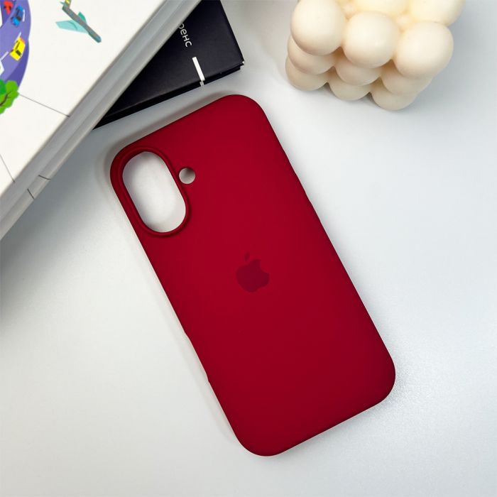 Чохол для смартфона Silicone Full Case AA Open Cam for Apple iPhone 16 35,Maroon (FullOpeAAi16-35)