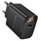 Мережевий зарядний пристрій BOROFONE BA97A Ilustre single-port PD30W charger with digital display (EU) Black (6941991120480)