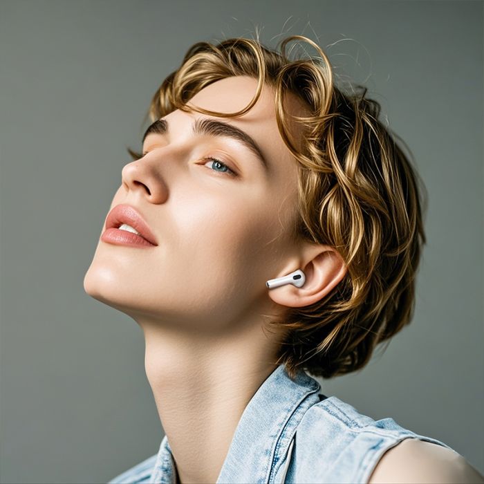 Бездротові навушники TWS BOROFONE BW87 Mist, touch screen, White (6941991119491)