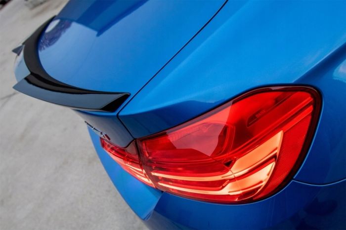 Спойлер на BMW 4 F36 стиль M4 черный глянцевый ABS-пластик