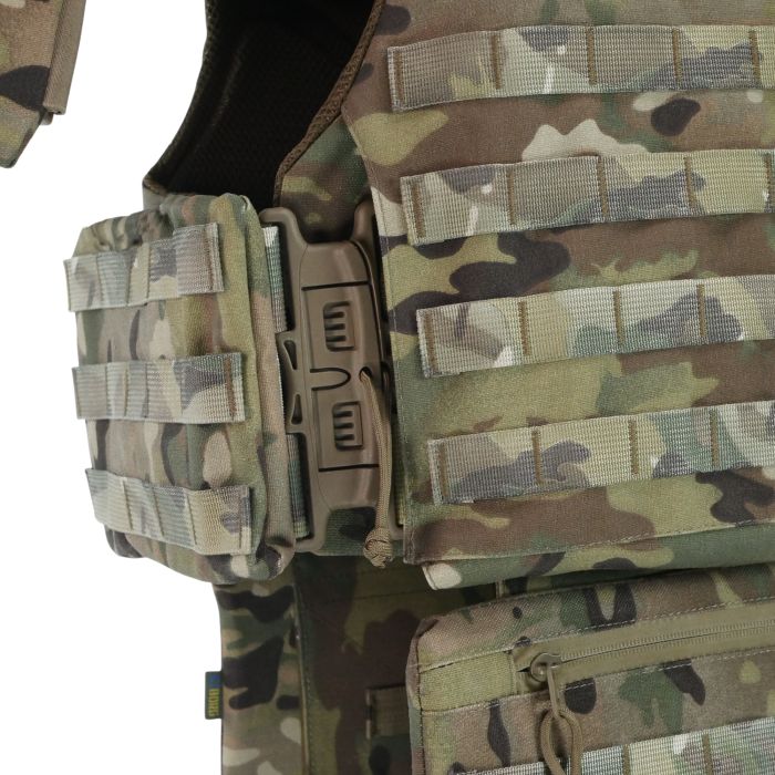 Бронежилет Kiborg Modular X-1 Мультикам (XL) с баллистической защитой Militex (1 класс)
