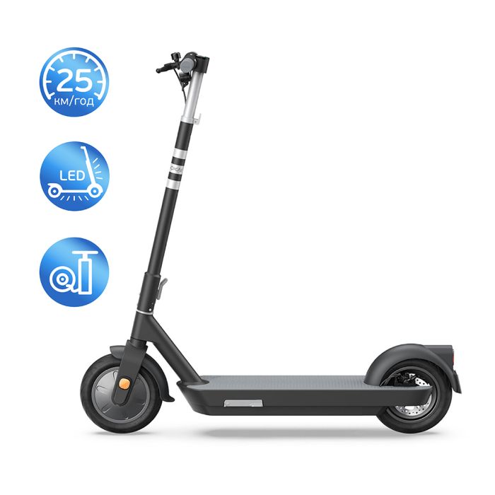 Електросамокат OKAI ES30-NEON PRO Black 10", 350(700)W, 14.7Ah, 80km, 25km\h, 25%, NFC, App, 21kg (ES30-B)