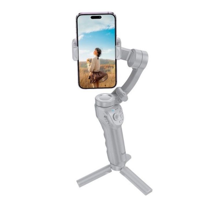 Триосьовий стабілізатор HOCO K24 Support 3-axis smart gimbal Gray (6942007635547)