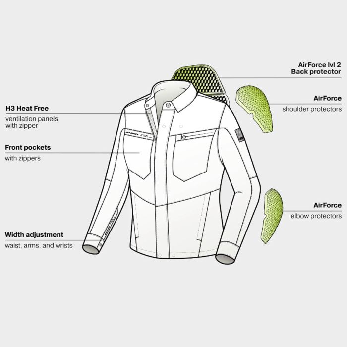 Мотокуртка Shima Giro Khaki M