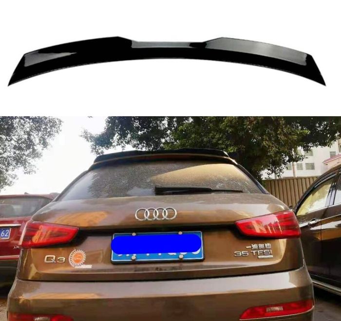 Cпойлер багажника Audi Q3 черный глянцевый ABS-пластик (11-18 г.в.)
