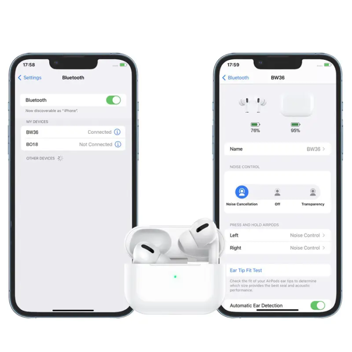 Бездротові навушники TWS BOROFONE BW36, ANC, White (6941991100291)