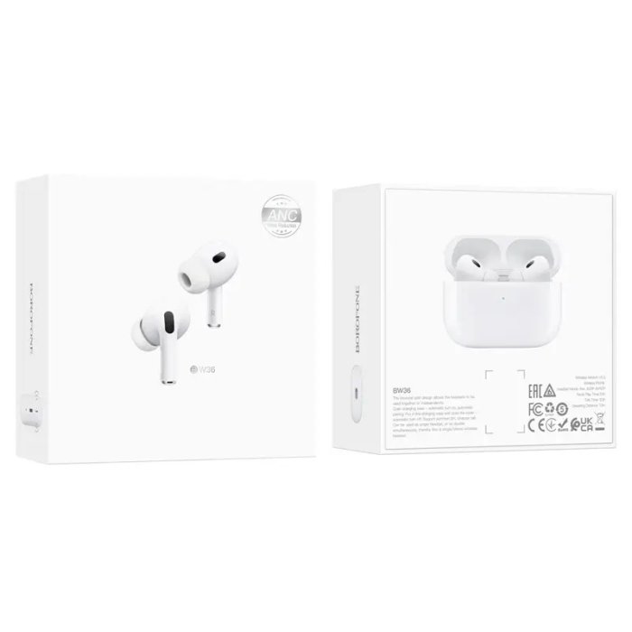 Бездротові навушники TWS BOROFONE BW36, ANC, White (6941991100291)
