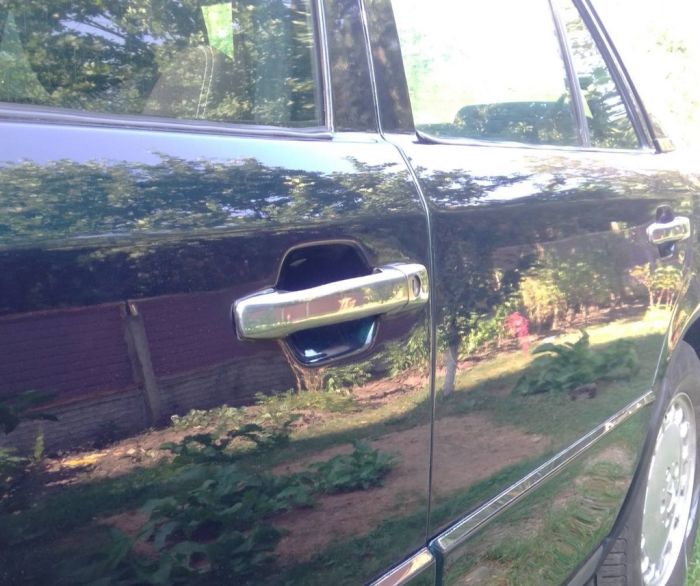 Хромированные Накладки на Ручки Дверей (4 шт, Нержавейка) для Mercedes E-сlass W124 1984-1997 гг