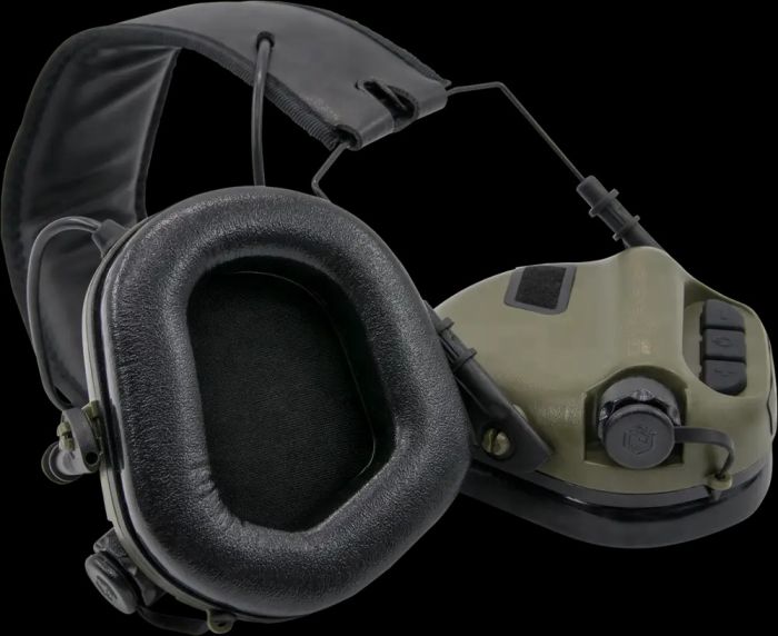 Тактические наушники EARMOR M31 Olive с универсальным креплением