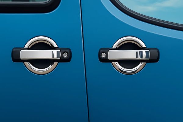 Хромированные Накладки на Ручки Дверей (4 шт, Нержавейка) OmsaLine - Итальянская Нержавейка для Fiat Doblo I 2001-2005 гг