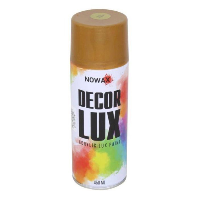 Акриловая краска золотой металлик NOWAX Diamond Decor Lux 450мл (NX48058)