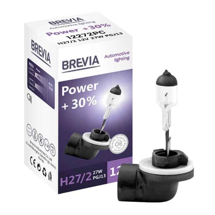 Галогеновая автолампа H27/2 Brevia Power(12272PC)