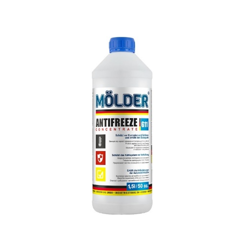 Концентрат антифриза Molder синий 1.5 л для систем охлаждения (UKF-015-G11)