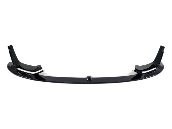 Губа (переднего бампера) Черный глянец V2 на BMW M3 F80 2014-2020 года