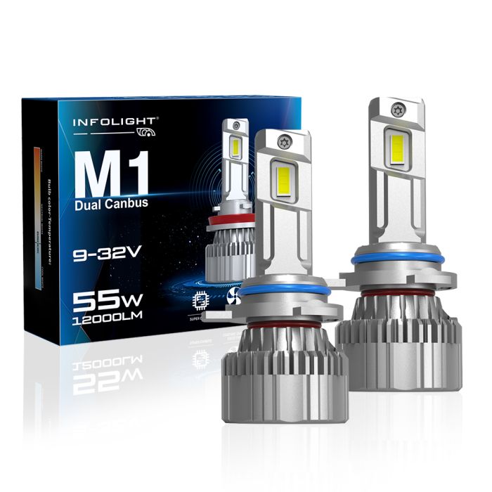 Комплект светодиодных ламп Infolight M1 Dual Canbus 9012 55W